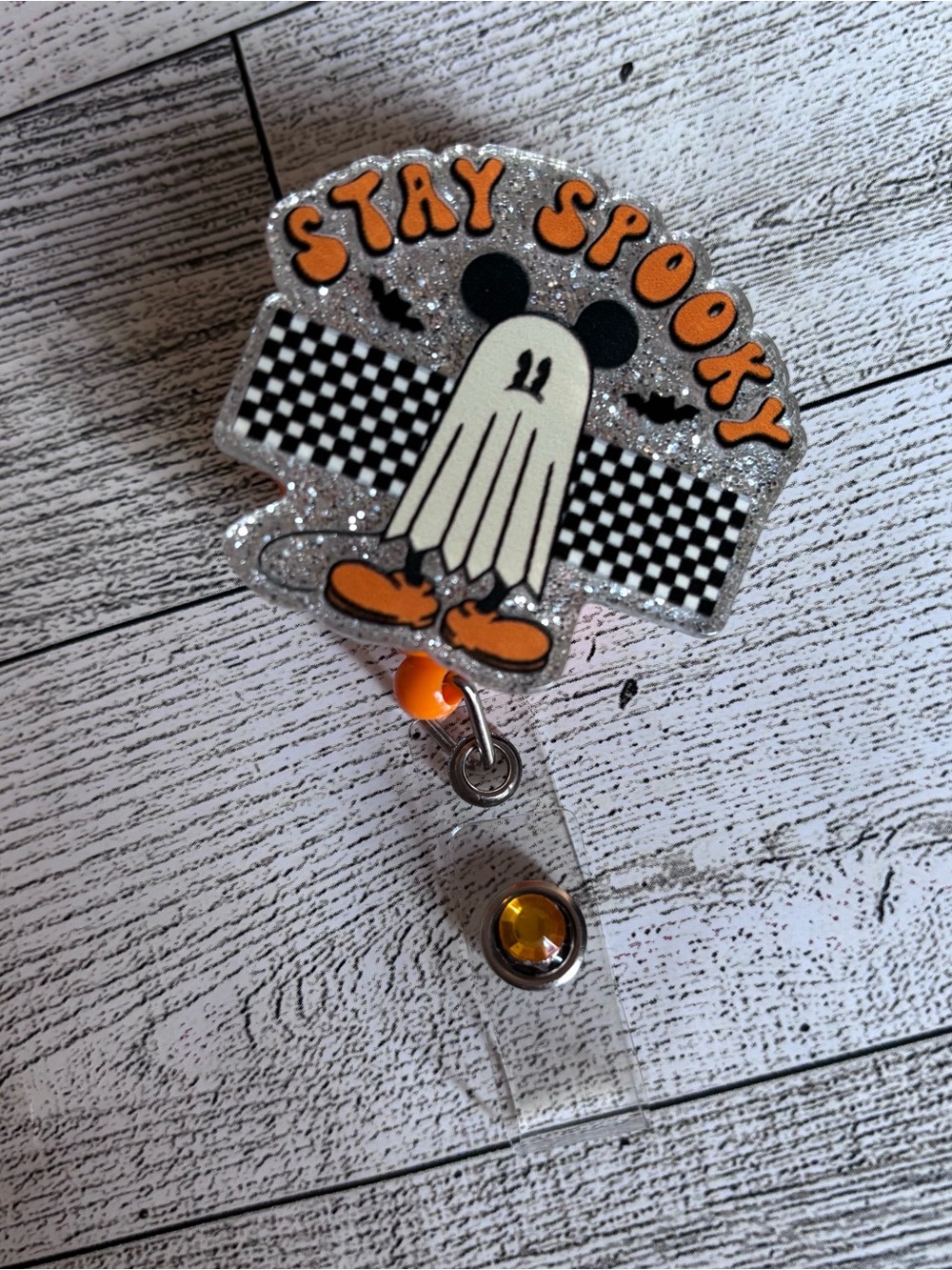 Disney Mickey Mouse Ghost Badge Reel